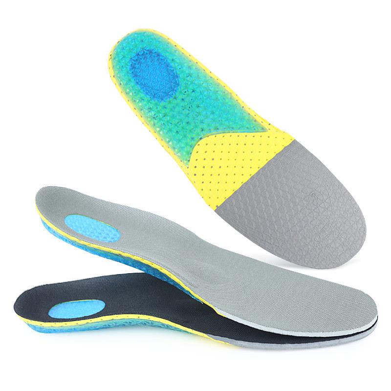 Gel Shock-Absorbing Silicone Sports Insole for Pressure Relief in Running and Basketball Shoes