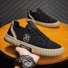 Men's Shoes Summer Breathable Canvas Shoes Men's Trend Versatile Non-slip Wear-resistant Construction Site Work Casual Board Shoes
