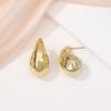 New product gold stud earrings light luxury retro geometric earrings feel fashionable and simple C-shaped gold stud earrings