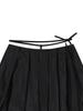 Tuomio Satin Balloon Skirt [Black]