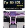 För BYD SEAL U DMI -2025 Mittkonsol växelpanel navigationsskärm TPU bilinteriör skyddsfilm anti-repa klistermärke