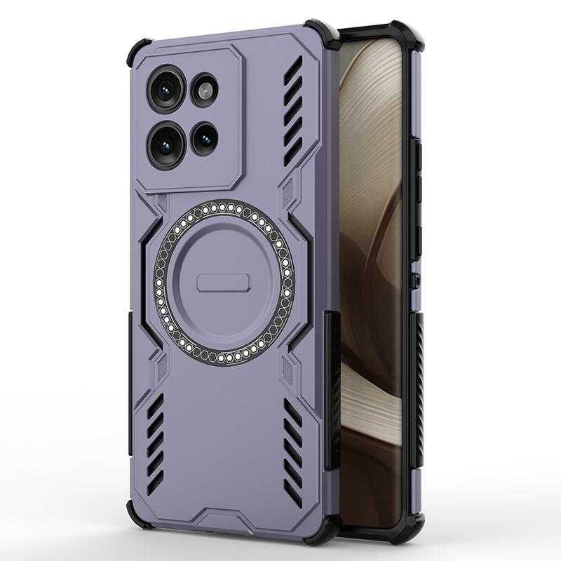 KEYSION Dutý kryt pro odvod tepla pro Motorola Edge 50 5G 50 Neo Magnetické chlazení Nárazuvzdorný kryt na telefon pro Edge 50 Fusion