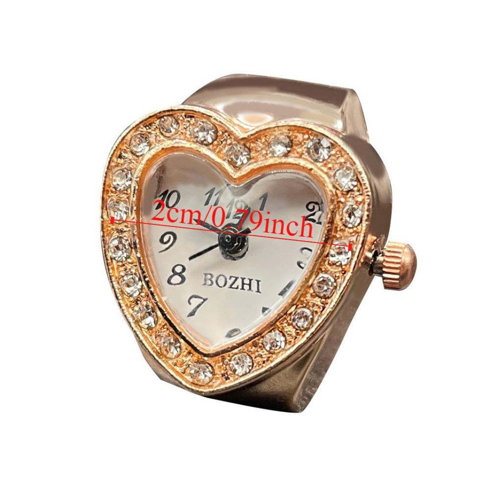 Vintage Valentine's Day Gift Mini Finger Watch Ring Personality Rings Jewelry Clock  Man