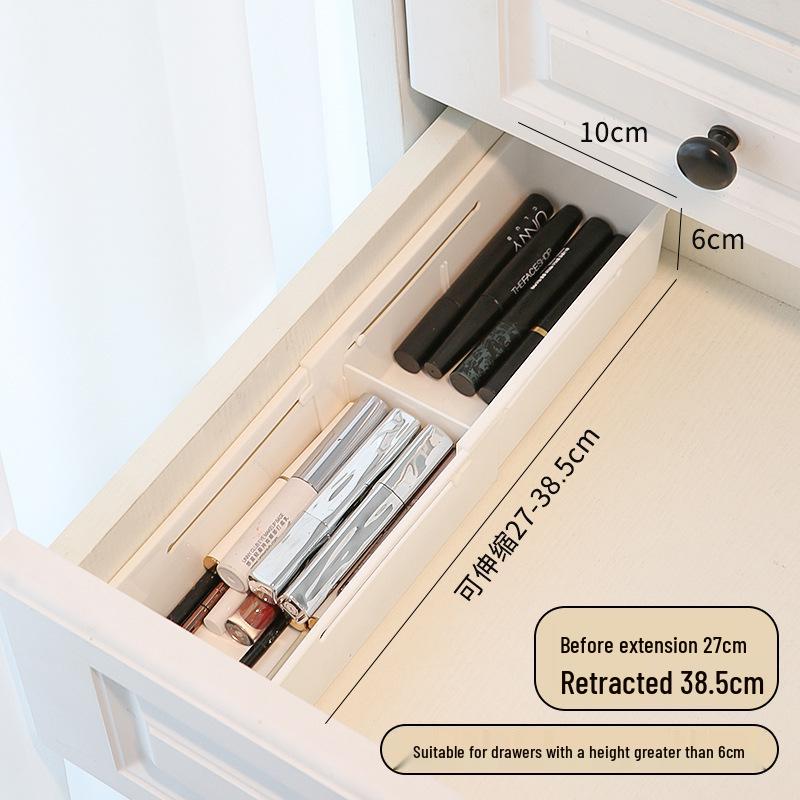 Retractable Desktop Snack & Sundry Organizer - Right Angle Kitchen Storage Drawer Box