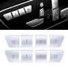 Car Seat Adjust Buttons Memory 1 2 3 M Decoration Sitckers for Mercedes Benz A B C E Class GLA CLA GLK GLE CLS ML GL W204 W212