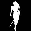 Creative Beautiful Warrior Car Stickers  Personality Fashion Auto Body Window Waterproof Vinyl Decals Decorate