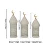 Hollow Pattern Moroccan Night Light Soft LED Light Masjid Lantern Moon LED Lamp  Eid Mubarak