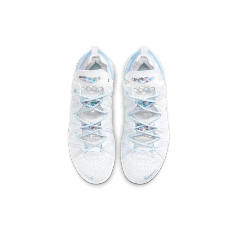 Nike LeBron 18 EP Play For The Future Unisex Sneakers White Blue-Tint Clear CW3155-400