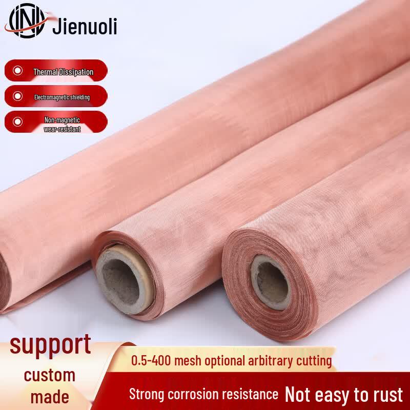JNL Red Copper Mesh Filter and EMF Shielding Net