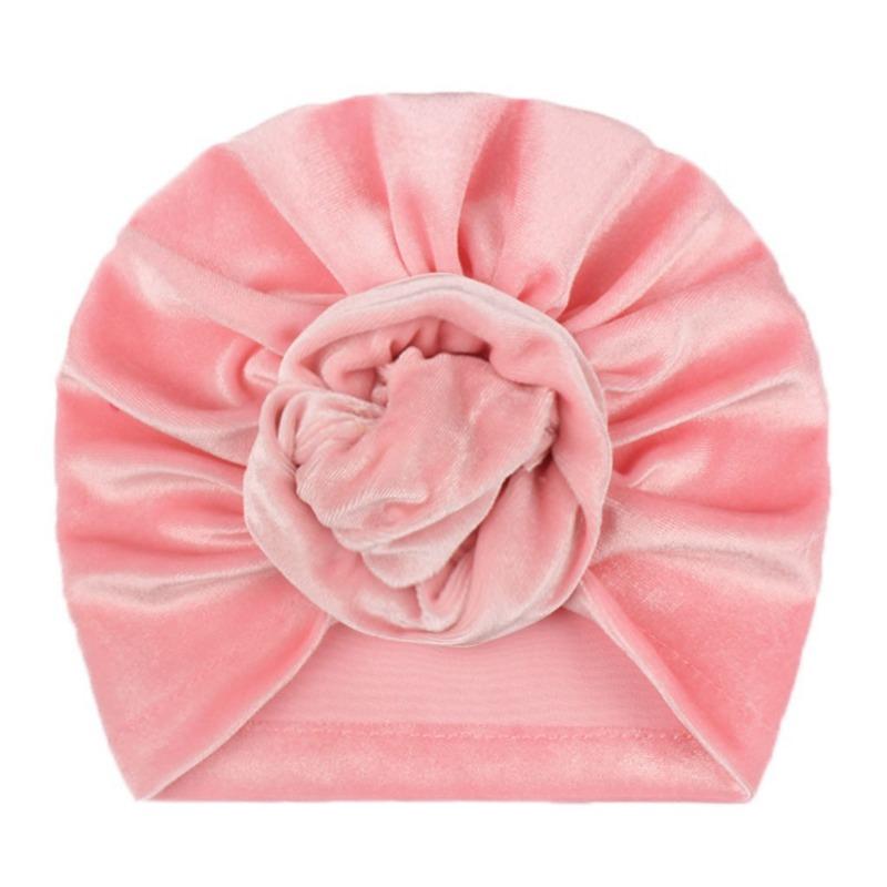 New children's hat 11-color golden velvet warm spring, autumn and winter baby tire cap, soft baby tire cap
