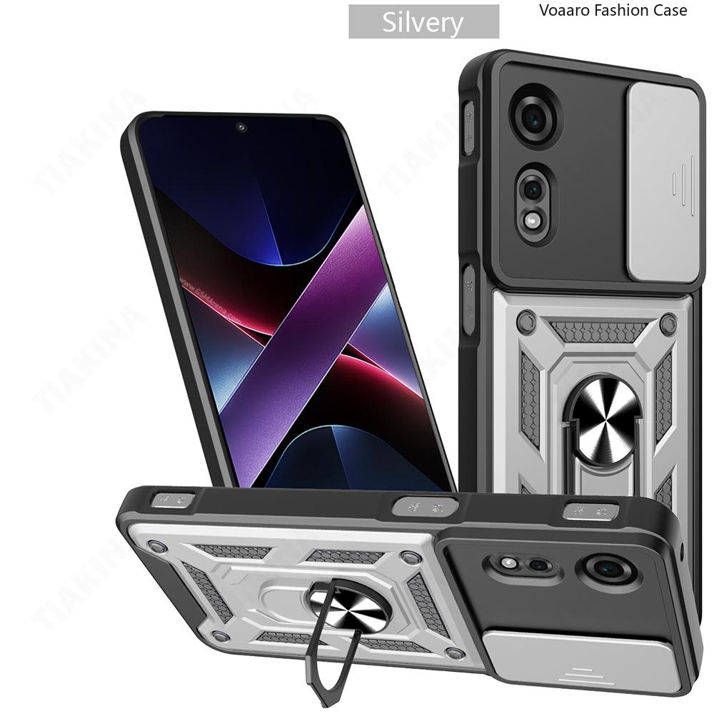 Skyv Kamera Linse Beskyttelse Funda for ZTE Nubia Neo 2 5G Deksel for ZTE Nubia Neo 2 5G Deksel Magnetisk Ring Støtteholder Deksel