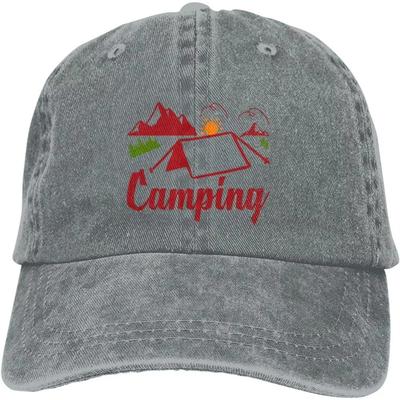 Willkommen auf unserem Campingplatz Denim Baseballkappe Golf Papa Hut Verstellbar Original Klassisch Low Profile Baumwollhut Herren Damen