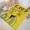 CR7 Football Star Al-Nassr Club Yellow Rug Non-slip Rug Suitable for Living Room and Bedroom Sofas.