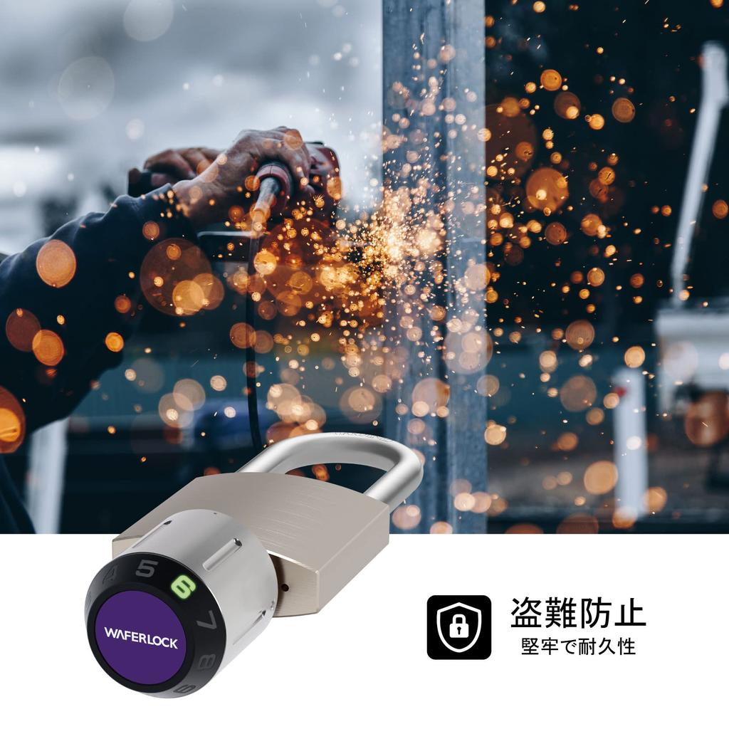 Smart Smart IP68 Waterproof and Shackle Diameter IC Tag Key IC Card Unlock with PIN Management Home WAFERLOCK, C210, Padlock, Padlock, Lock,