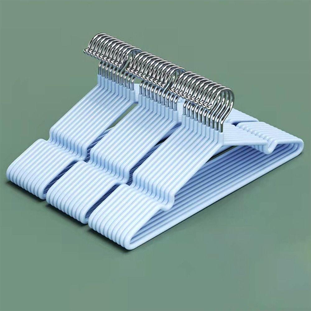 10PCS Hangers Household Dry Clothes Hanging Rack Stainless Steel Clothes Dress Organizer