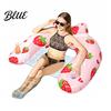 Swimming Pool Accessories U-shaped Inflatable Float for Adults Blow-Up Floating Lounge Chair Summer with Drink Holder Party Beach Lake Essentials