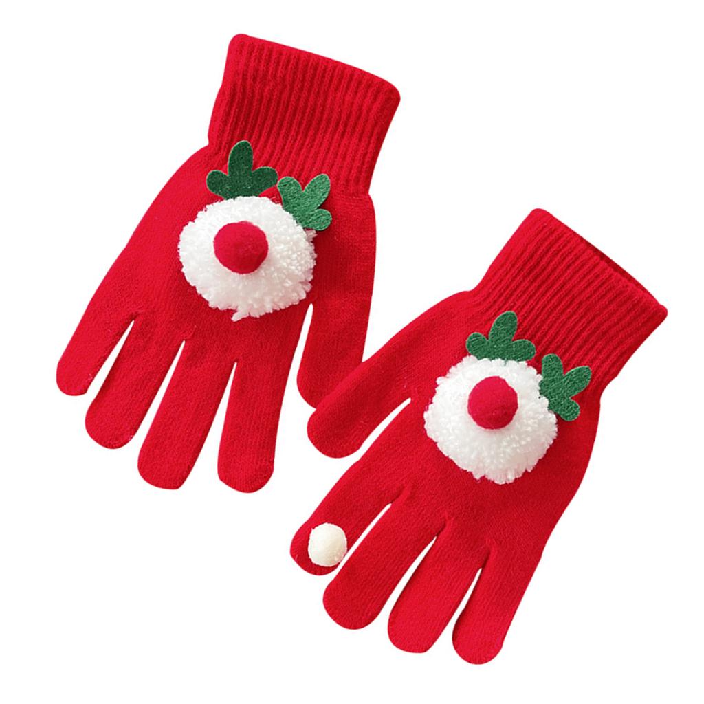 Luvas de Homem de Gengibre de Natal para Todas as Idades Luvas Tricotadas Macias Adoráveis Luvas de Mão com Tema Festivo para Usar no Natal