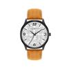 Men Student Fashion Leather Band Quartz Wrist Watch