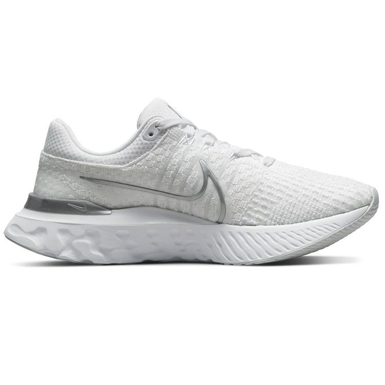 (WMNS) Nike React Infinity Run Flyknit 3 'White Metallic Silver' Women's DD3024-101