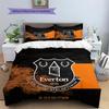 Everton Football Club Pattern Bedding Quilt Set  Home Decoration  Gift (1 * duvet cover + 2 * pillowcase  without core)