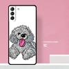 Poodle Dog Phone Case For Samsung Galaxy S25 Ultra S20 S21 S22 S23 S24 Plus S9 S10 S24 FE Cover Coque