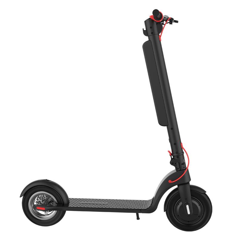 Alnsoor X8 Adult City Outdoor Electic Scooter 36V10AH Battery 350W Motor 10 Inch Road Tires Foldabe EScooter With Three second folding