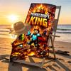 Gamer Print Beach Towel Design, Soft, Lightweight. for Home Bathroom, Spa, Pool, Yoga, Surfing, Camping, Gift for Family, Friend