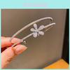 Elegant Zircon Flower Double Layer Bracelet With Cubic Alloy For Fashion Casual Wear