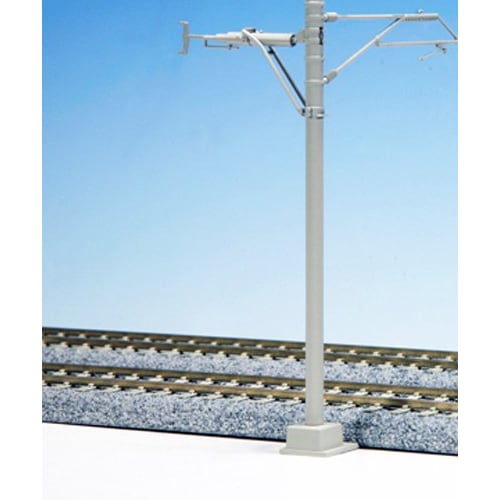 KATO HO Gauge Single-Track Wide Overhead Line Masts (Pack of 12) 5-054 Model Railroad Supplies
