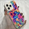 M561 art Electric Hibiscus Flowers Angel Eyes Soft Phone Cases for iPhone Samsung Galaxy Xiaomi Rdemi Huawei Honor Infinix Realme OPPO All Model Case