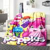 Popples Cartoon Print Flannel Blanket High Quality Warm Comfortable Cover for All Seasons Perfect for Gifts Home Decor