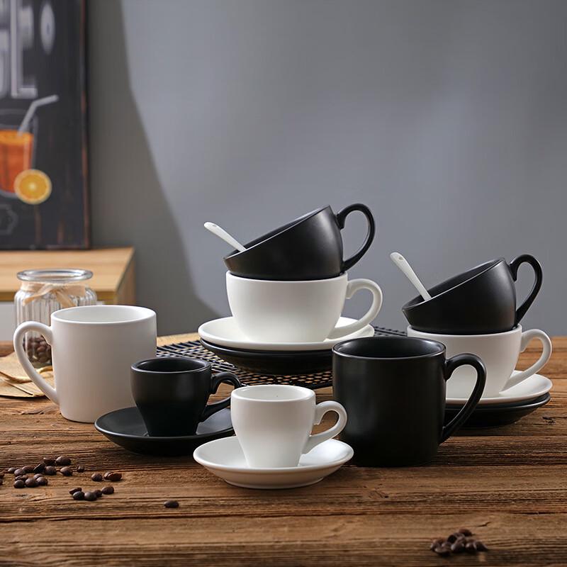 Frosted Ceramic Espresso Cup & Saucer Set