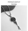 Men's Punk Gothic Key Pendant Necklace - Quirky Niche Design, Dark Style, Heavy Industry Influence