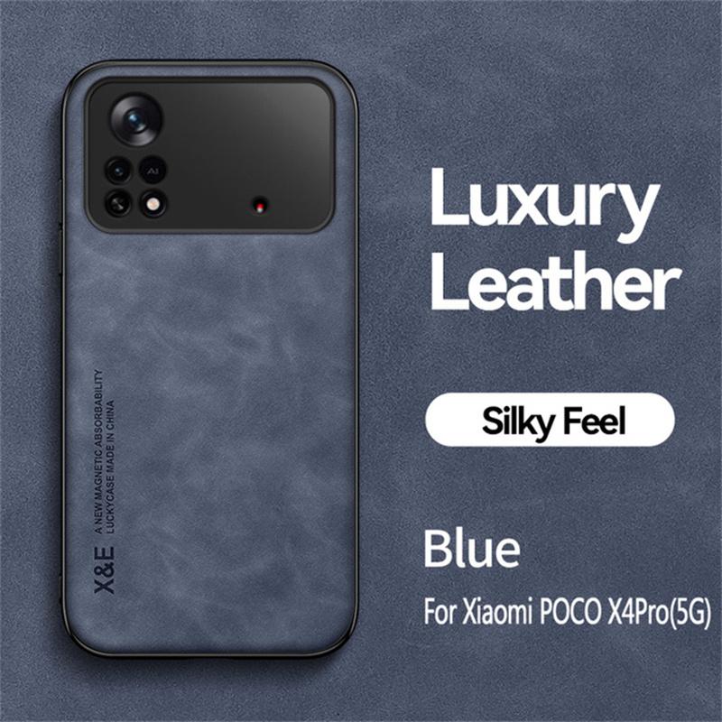 For Xiaomi Poco M4 Pro 4G Leather Magnetic Shockproof Phone Case For Poco Poko Pocco Little M4Pro M 4 Pro 4Pro M4 Pro Back Cover