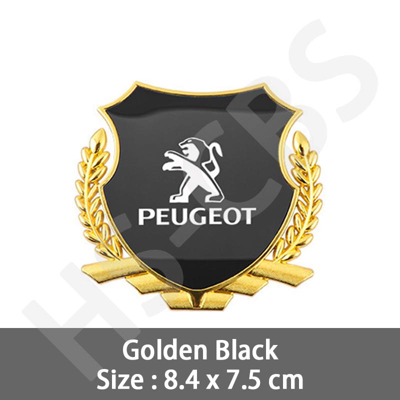 1Pcs Metal Car Rear Trunk Window Emblem Badge Stickers Logo For Peugeot 206 307 308 3008 207 208 407 508 Car Styling Accessories