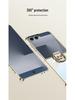 Samsung Z Flip7 Transparent Electroplated Ring Case - Fresh Style Protective PC Cover