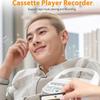 Portable Bluetooth Cassette Radio & CD Player with USB, Recording, and A-B Repeat Functionality