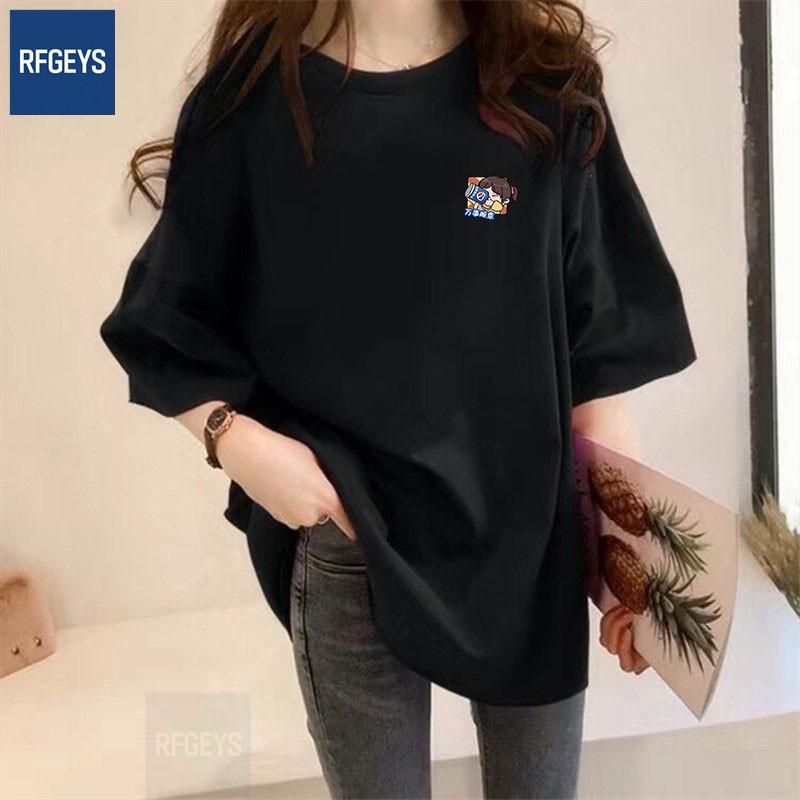 

Plus Size Summer Korean Style Women s Cute Cartoon Slimming Short Sleeve T-shirt 4XL (250-300 jin)