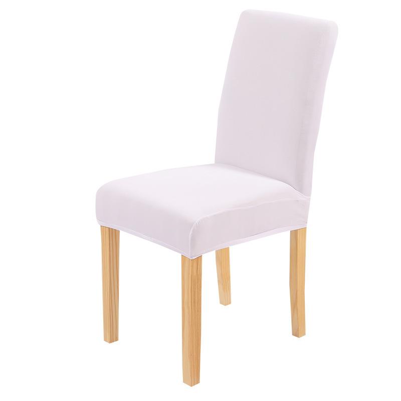 Chair Cover Household Half-Pack One-Piece Solid Color Simple Polished Dining Chair Cover Hotel Home Dust Cover