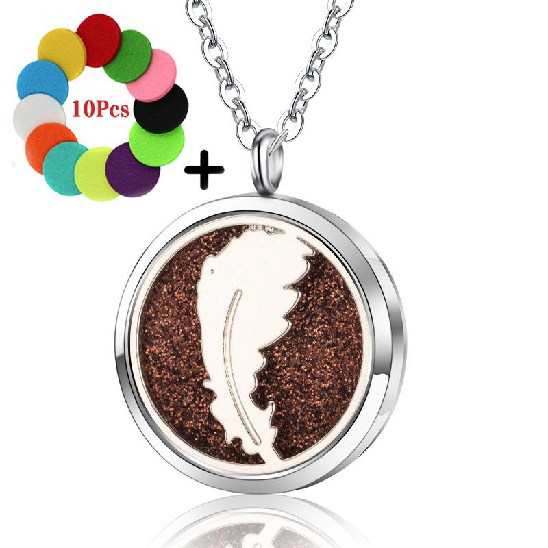High Quality Patterns Tree of Life Aromatherapy Diffuser Pendant Perfume Locket Women Essential Oil Necklace Jewelry Wholesale