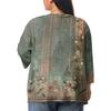 Women's Fall And Winter Fashion Casual Soild 3/4 Sleeve Mid-Length Cardigan Jacket