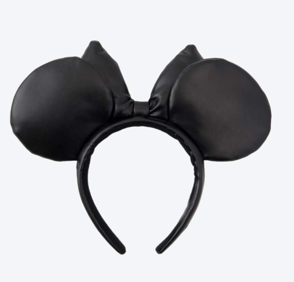 Minnie Mouse Ribbon Headband (with laser-effect studs), Black, Free Size, Tokyo Disney Resort Limited Edition (TDR)