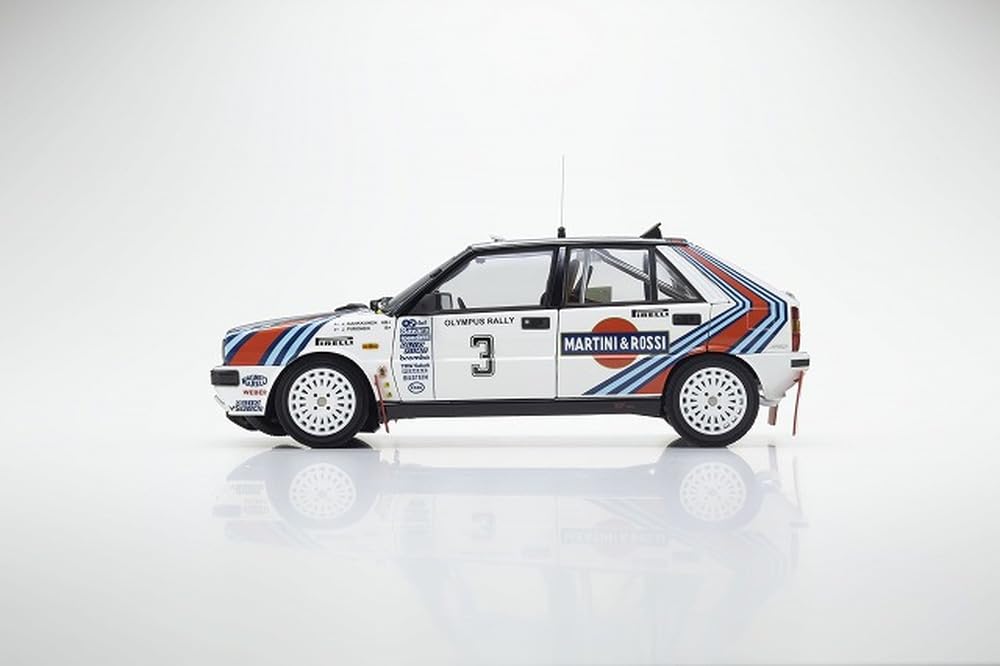 Kyosho Original Scale Lancia Delta HF 4WD Olympus Rally Winner 1987 Finished Model KS08960E 1/18 #3