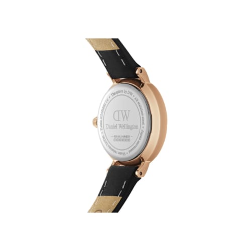 [Official Shop/2-Year Warranty/Authentic Import] Daniel Wellington DW Women's Petite Sheffield Black 28mm Watch, Stylish, Popular, Cute, Leather, Blac