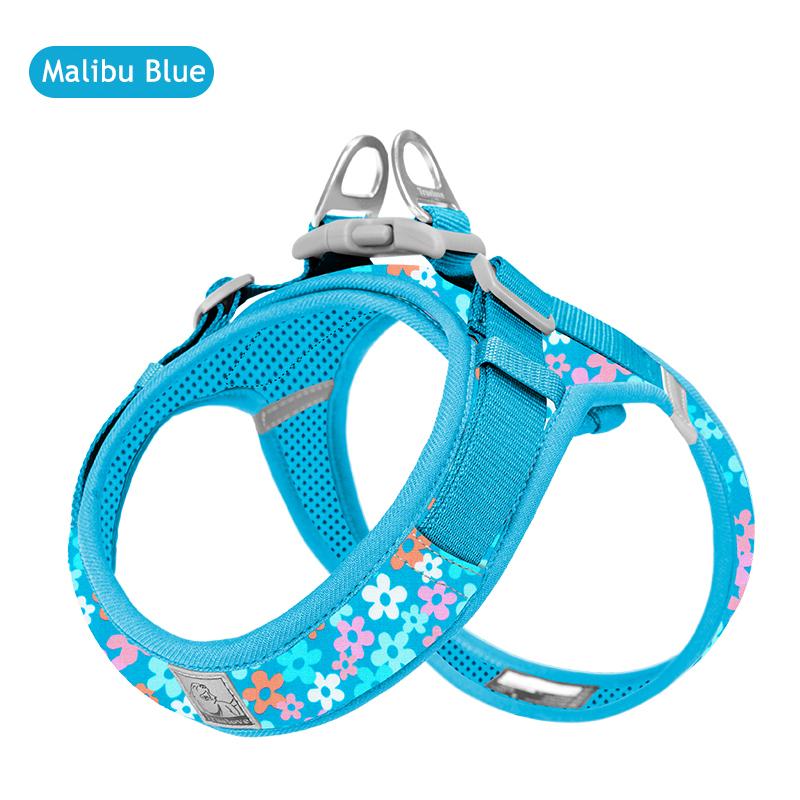 

Truelove Floral Printing Mesh Harness for Dogs and Cats Small and Medium Breeds All Weather Adjustable Summer Walking TLH30131 XXS