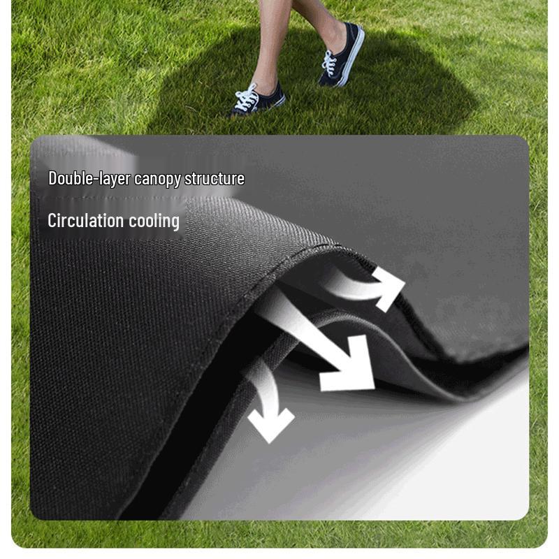 Beneunder Double-Layer UV Protection Three-Fold Umbrella