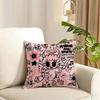 Manana Sera Bonito Cosmetic Case KKarol G Cushion Cover Reversible Plush Pillow Cover Soft Fluffy Home Decor for Sofa Bedroom