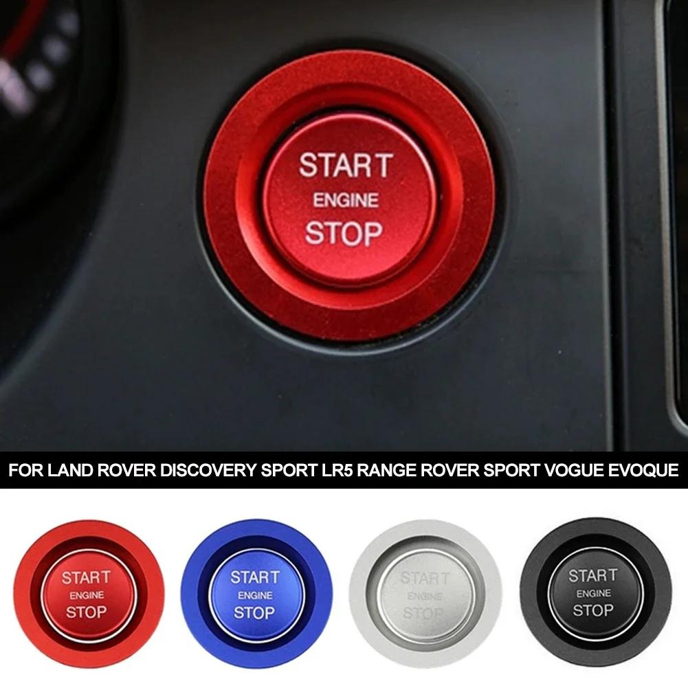 Auto Start Stop Knopf Ring Abdeckung Zierleiste Aufkleber Start Zündknopf Dekor Schalter Für Land Rover Sport Discovery LR5 Vogue Evoque