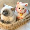 Slow Rebound Simulation Cat Squeeze Toys Cartoon Cat Fidget Toy  Mini Ornaments