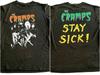 The Cramps Stay Sick 90s Double Sided Punk Rock T-Shirt Black S-5XL